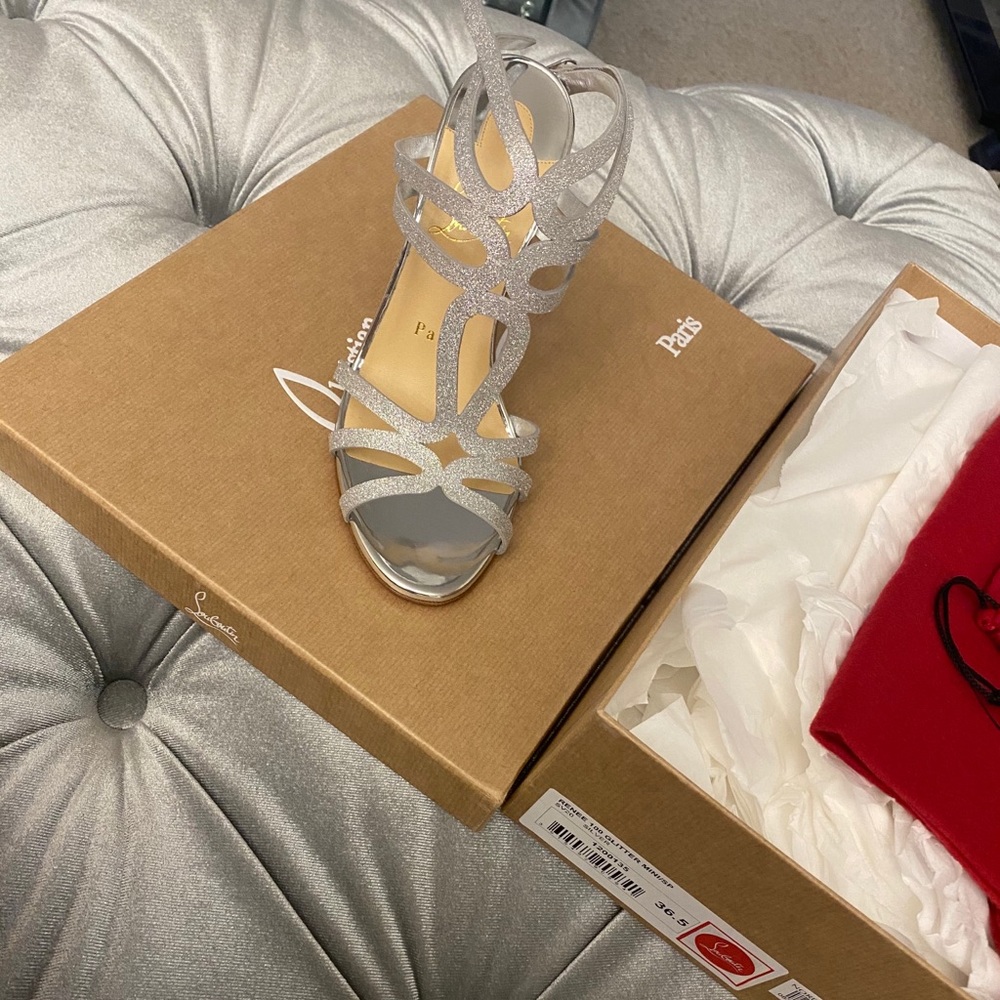 Renee 100 glitter mini/SP Christian Louboutin